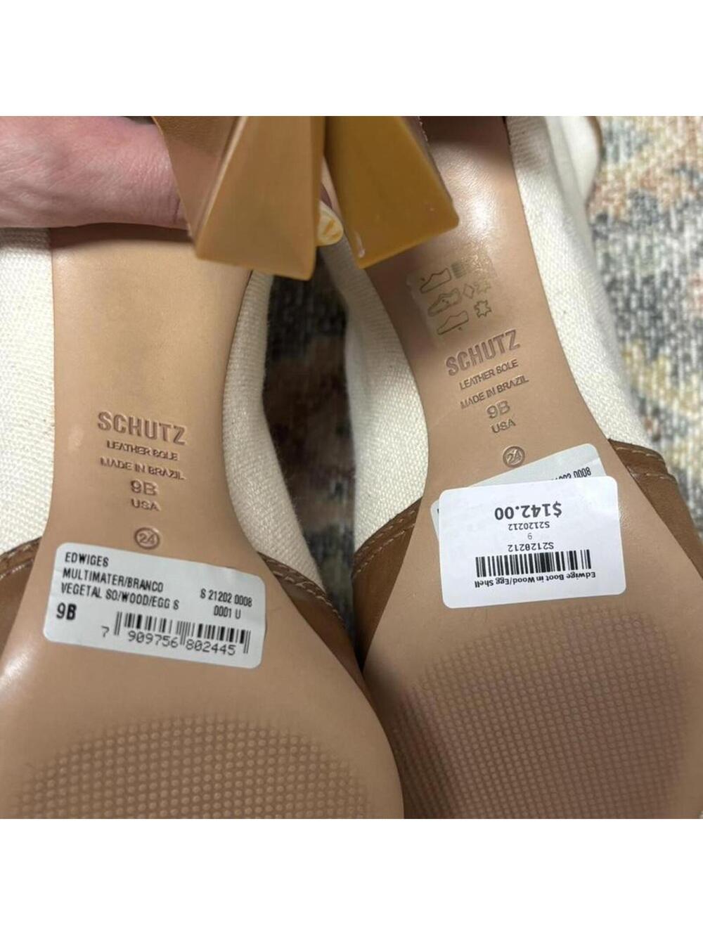 Schutz Edwiges Boot in Wood & Egg Shell - Picture 6 of 7